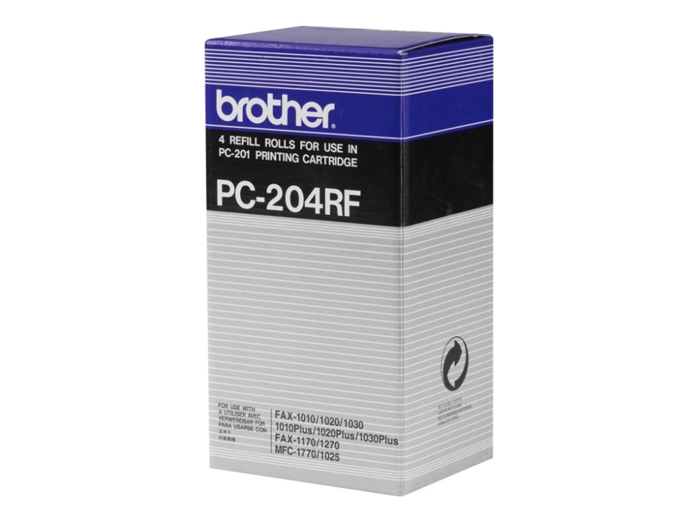 4 Pakker   Sort   Farvebånd Refill (termisk Overføring)   For   Mfc 1770, 1780, 1870, 1970  Fax 10xx  Intellifax 1170, 1270, 15xx  Pc fra Brother med Afbetaling