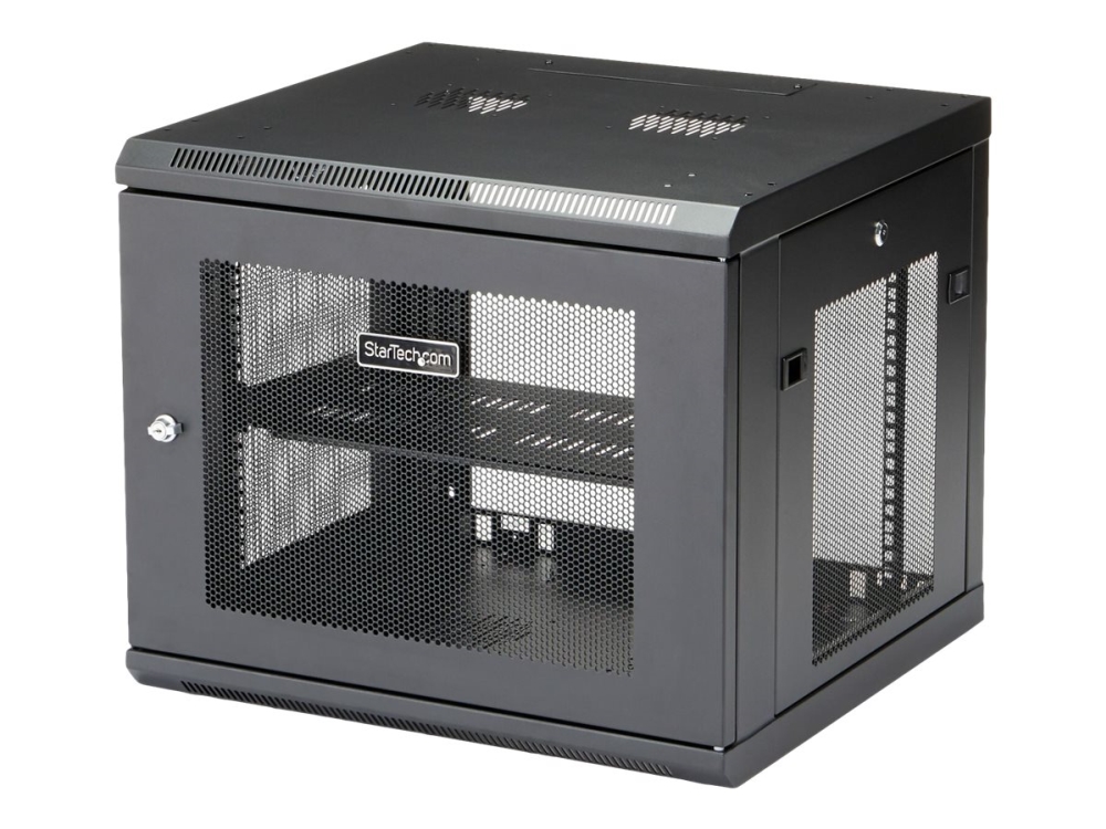 "9u Wall Mount Server Rack Cabinet   4 Post Adjustable Depth (2"" To 19"") Network Equipment Enclosure With Cable Management (rk920walm) fra Startech.com med Afbetaling