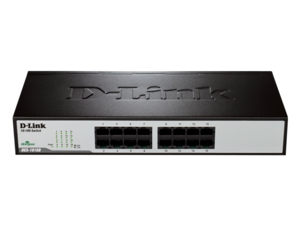 Akotuvas D Link Dlink 16xrj45 10 100 Nevaldomas 16 Prievad Jungiklis 2 Mb 100 Mb, Galima Integruoti fra D-link Systems med Afbetaling