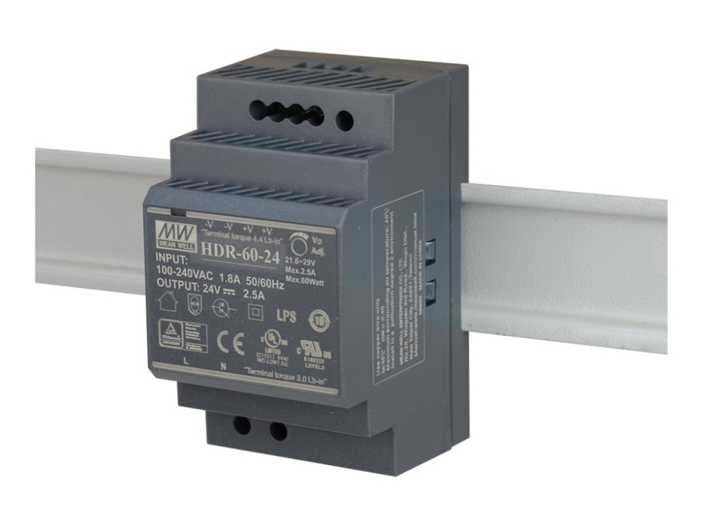 D Link   Strømforsyning (monterbar På Din Rail)   60 Watt fra D-link Systems med Afbetaling