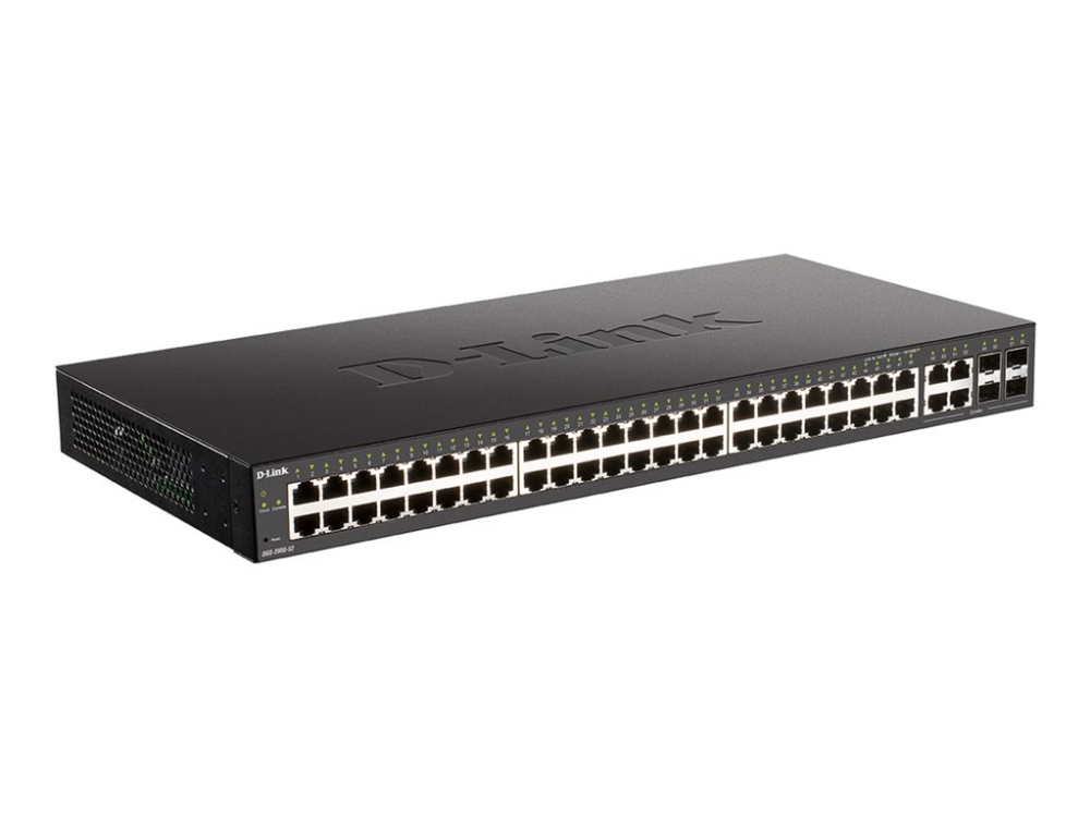 D Link 48 Port Gigabit Poe Managed Switch + 4 Combo 1000baset Sfp fra D-link Systems med Afbetaling