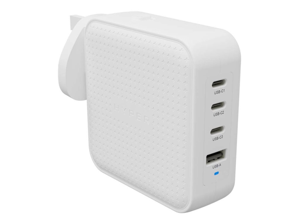 Hyperjuice   Strømforsyningsadapter   Gan   100 Wh   Qc 3.0, Power Delivery 3.0 + Pps   4 Output Stikforbindelser (usb, 3 X Usb C)   Hvid fra Targus med Afbetaling