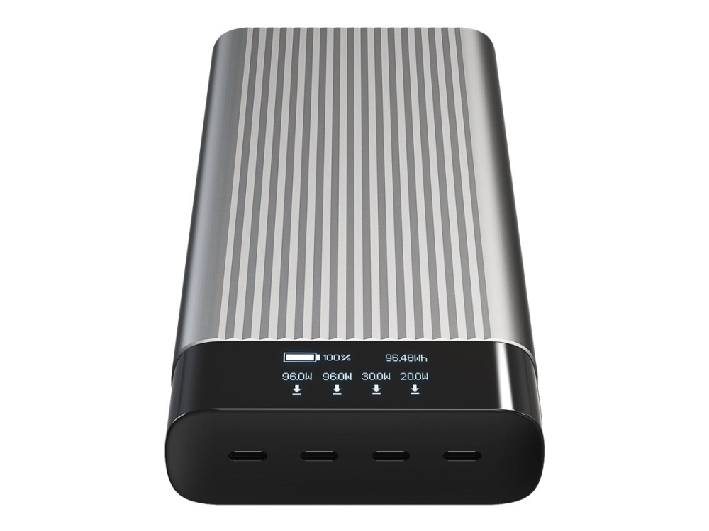 Hyperjuice Hj245b   Powerbank   Usb C   27000 Mah   245 Watt   Pd 2.0, Pd 3.0, Qc 2.0, Qc 3.0, Apple 2.4a, Qc 4.0+   4 Output Stikforbindelser (4 X U fra Targus med Afbetaling