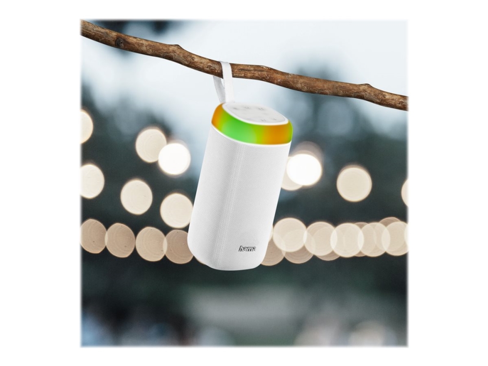 "shine 2.0"   Højttaler   Til Transportabel Brug   Trådløs   Bluetooth   Hvid fra Hama med Afbetaling
