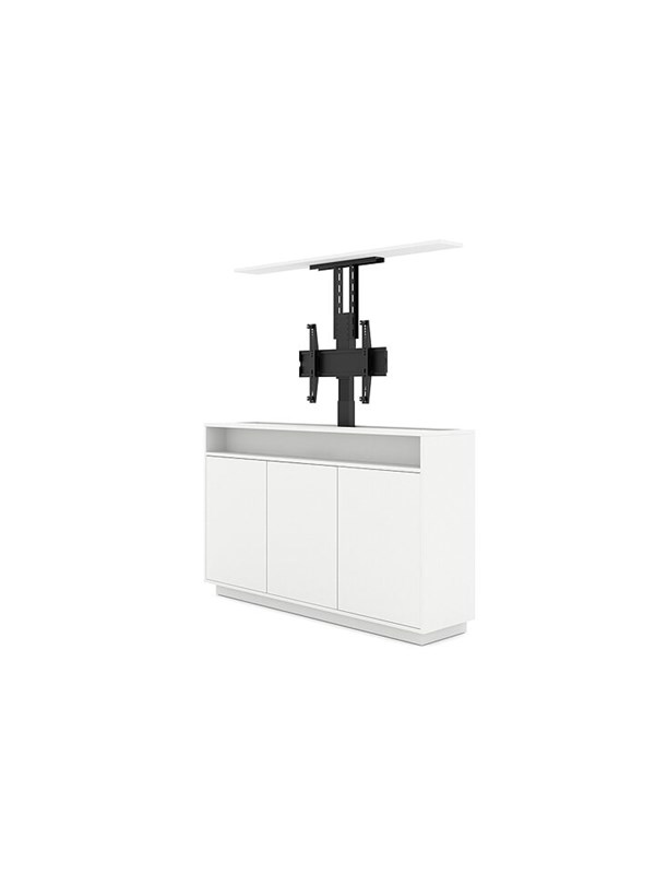 M   Cabinet Unit   Lift   For 65" Lcd Display   Speaker   White 50 Kg 65" 200 X 200 Mm fra Multibrackets med Afbetaling