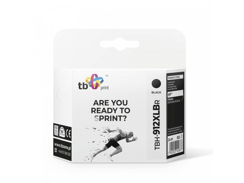 !ink For Hp Officejet Pro 8025 Tbh 912xlbr Bk fra Tb Print med Afbetaling