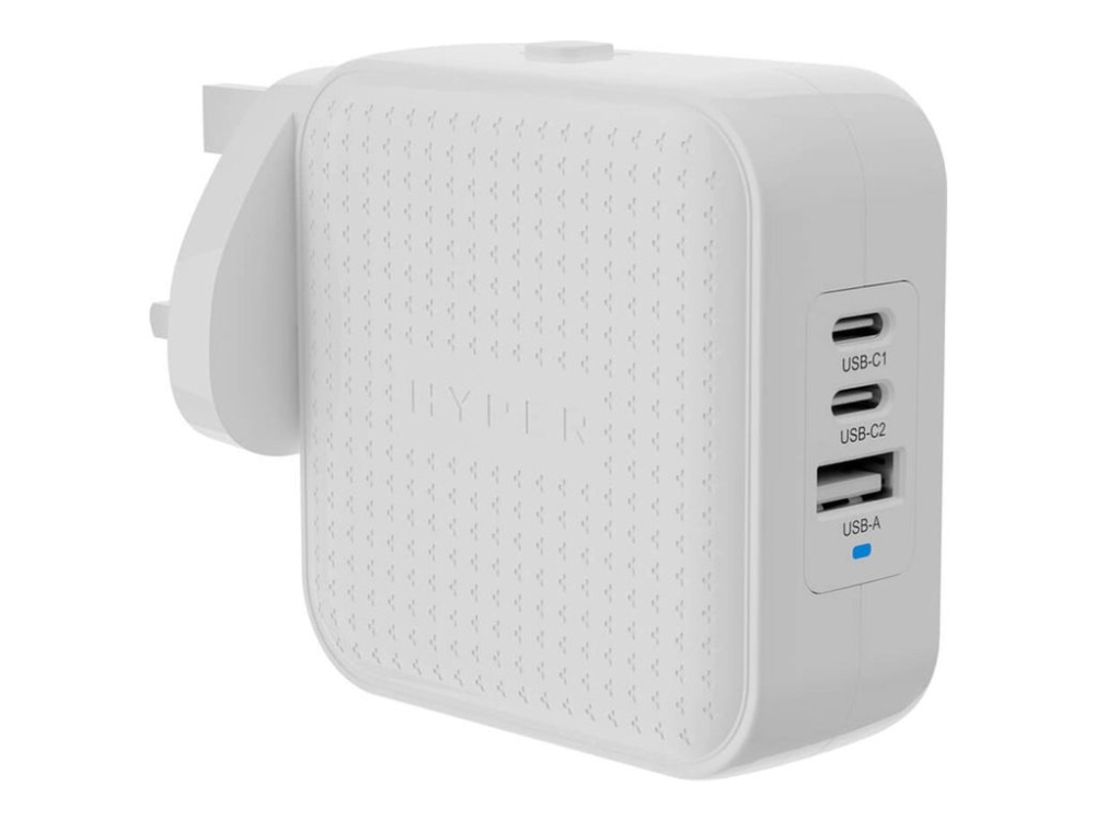 Hyperjuice   Strømforsyningsadapter   Gan   70 Watt   Qc 3.0, Power Delivery 3.0 + Pps   3 Output Stikforbindelser (usb, 2 X Usb C)   Hvid fra Targus med Afbetaling