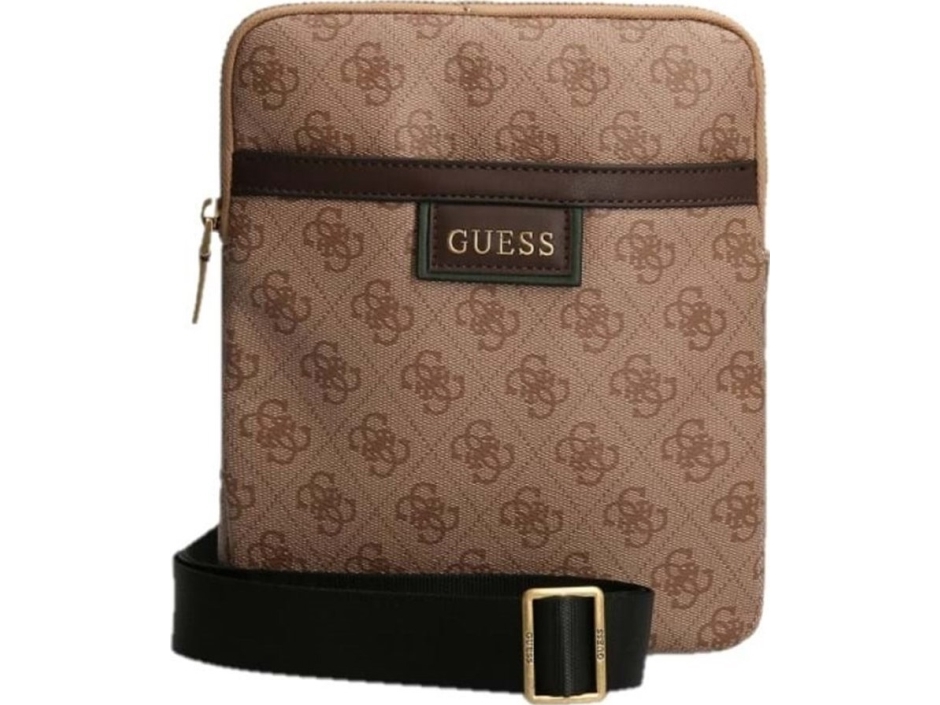 , Vezzola, Cross Body Taske I Tekstil, Brun, 19 X 24 X 2 Cm, Til Mænd Mænd fra Guess med Afbetaling