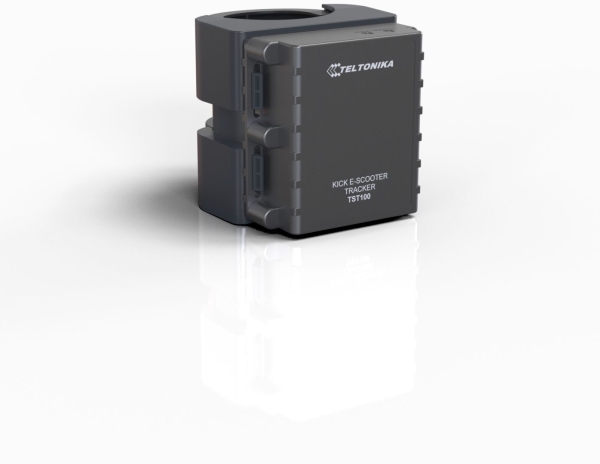 · Tracker Sas· Tst100· Kick E Scooter Easy, Gps Tracker, Sort, Støvtæt, Uv Resistent, Vejrbestandig, Single Sim, Ip65, 0,128 Gb fra Teltonika med Afbetaling